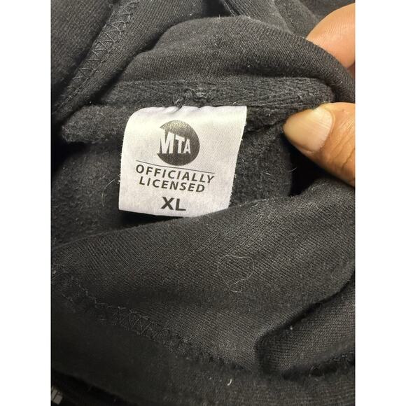 MTA New York Subway Map Hoodie, Black, Size: Men’s XL Unisex - Picture 2 of 8
